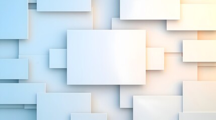 Futuristic abstract digital background featuring translucent floating panels soft light gradients and minimalistic geometric shapes in a modern clean and sophisticated style