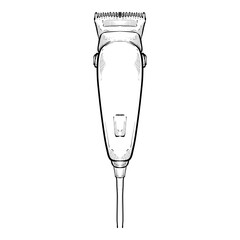 shaving machine handdrawn illustration
