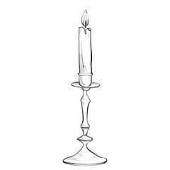 candle handdrawn illustration