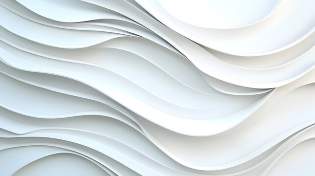 Clean white futuristic backdrop with overlapping translucent layers glowing edges and sleek abstract forms for a high tech modern and minimalist visual aesthetic