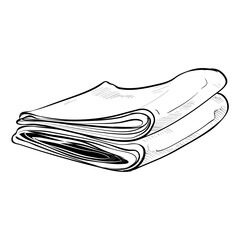 pile of clothes handdrawn illustration