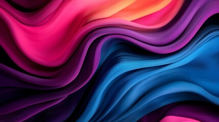 Obraz premium Stunning futuristic abstract background featuring 3D metallic structures glowing energy waves and vivid neon hues that represent the power and innovation of advanced technology