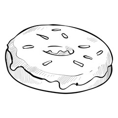 donut handdrawn illustration