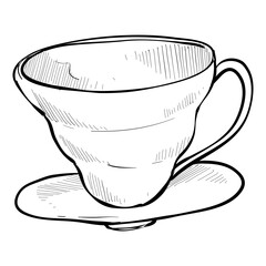 coffee filter handdrawn illustration