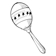 maracas handdrawn illustration