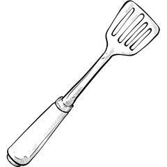 spatula handdrawn illustration