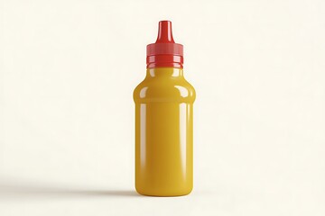  Yellow and red squeeze sauce bottle mockup
