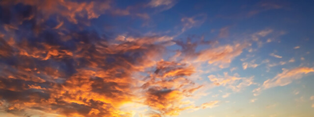 Fototapeta premium Twilight sunset sky near sunset