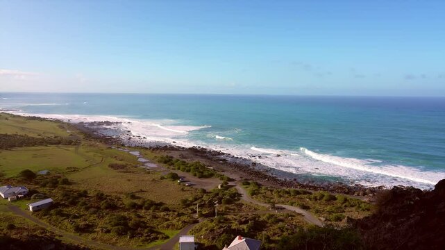 Cape Palliser Coast: Stunning Ocean View and Rugged Landscape