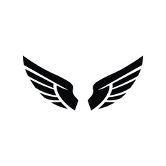 Wing icon logo design template isolated illustration