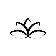 Lotus icon logo design template isolated illustration