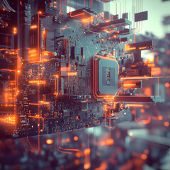 Motherboard Exploded View
Detailed Motherboard Structure, Modern Circuit Board Breakdown