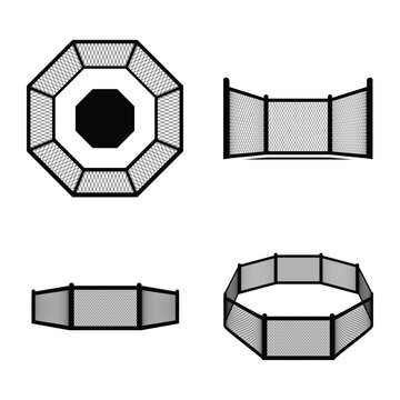 octagonal ring fighter icon