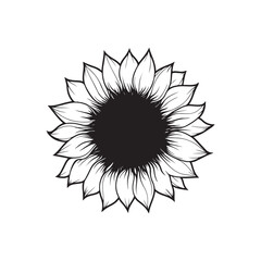 Sunflower Coloring Page for Adults