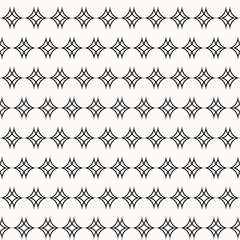 ornamental seamless pattern abstract geometric background in black and white colors vector illustration