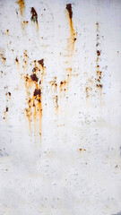 Rust on the iron door for the background. old peeling paint on rusty gates.