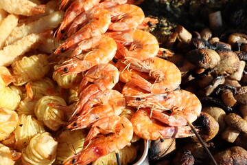 Deliciously prepared Shrimp and Seafood Platter that is sure to tantalize your taste buds