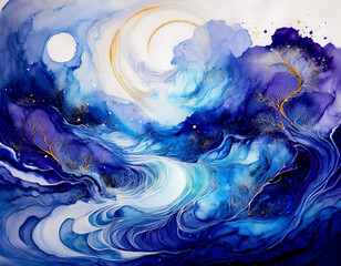 瞬間の美しさをを大切にする禅の教えを、流れる時間を視覚化するようなグラフィックやモーションデザインで流動的に描写