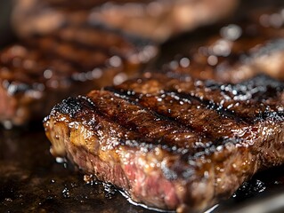 Succulent Seared Steak with Charred Edges and Bold Flavors