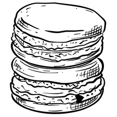 pancake handdrawn illustration