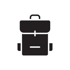 Backpack icon Flat line illustration