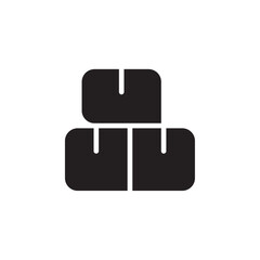 Boxes icon Flat line illustration