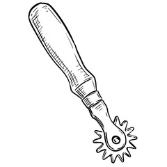 cobbler tools handdrawn illustration