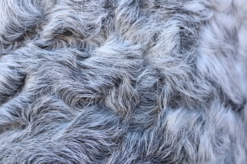 A CloseUp Image Featuring a Soft Textured Gray Fur Pattern with Rich Detail and Elegance