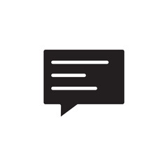 Chat icon Flat line illustration