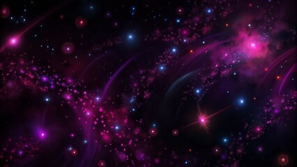 Fototapeta premium Black background showcasing a night sky filled with sparkling stars.