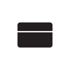 Credit card icon Flat line illustration