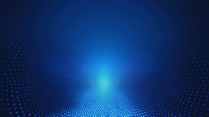Abstract blue background with dotted patterns creating a sense of depth and space.