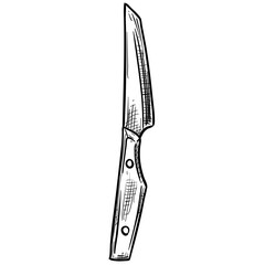 knife handdrawn illustration