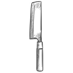knife handdrawn illustration