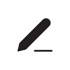 Edit icon Flat line illustration