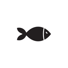 Fish icon Flat line illustration