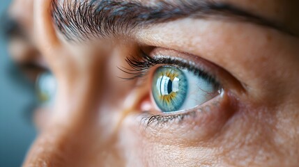 A close up intimate portrait showcasing the raw vulnerable expression of deep emotion and sorrow in a person s tear filled eyes conveying a powerful sense of heartbreak anguish