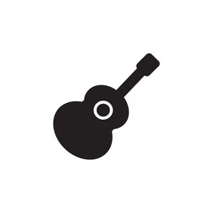 Guitar icon Flat line illustration