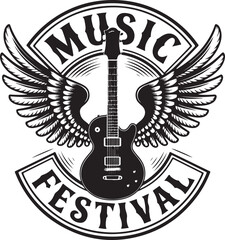 Music Festival illustration vector .