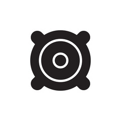 Loud speaker icon Flat line illustration