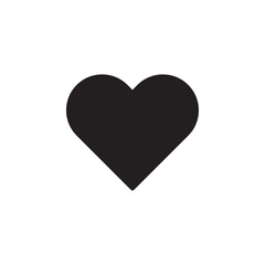 Love icon Flat line illustration