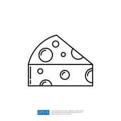 Cheese Icon Outline Vector
