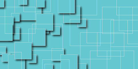 Abstract blue background in square shape with pastel color. Geometrical gradient random square website background.   Pattern design for banner, poster, flyer, card, postcard, cover, brochure.