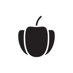 Pepper icon Flat line illustration