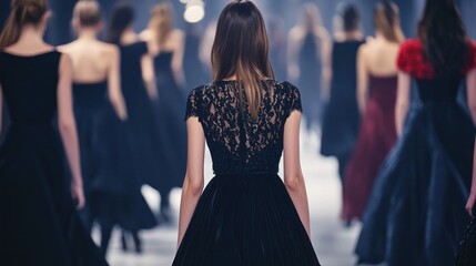 Elegance in Motion A Captivating Display of Fashion's Finest Gowns on the Runway