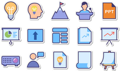 Set of Presentations icons
