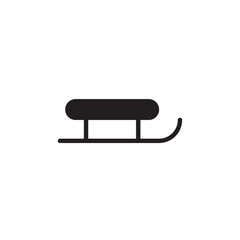 Sleigh icon Flat line illustration