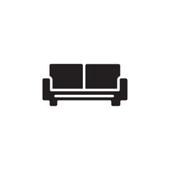 Sofa icon Flat line illustration