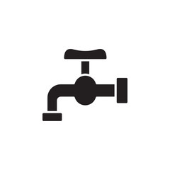 Tap icon Flat line illustration