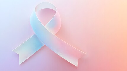 a white ribbon representing mental health awareness